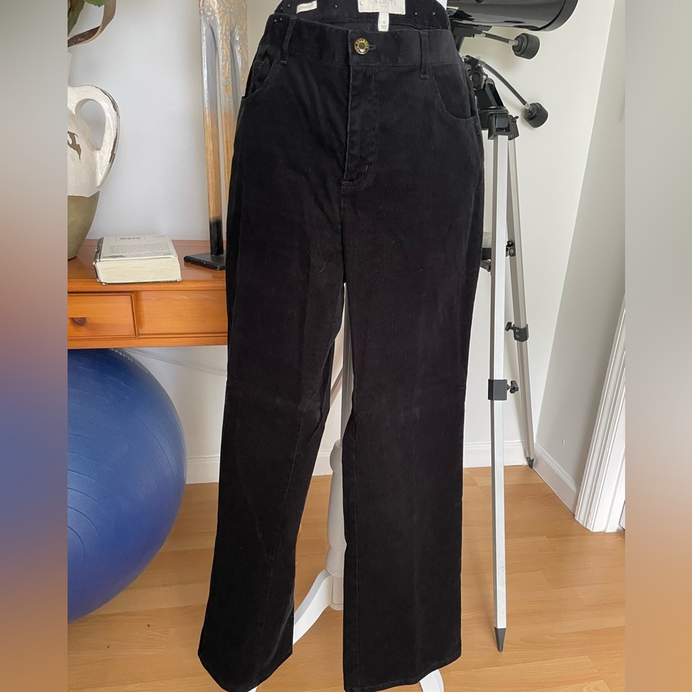 Talbots Black Corduroy Pants